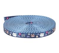 Gatuida Polyester Pet Collar Belt 1cm Width 4.5m Roll for Cat Leash DIY Kit, Pet Collar Making Supplies for Harness and Leash Crafting
