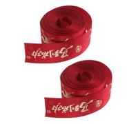Gatuida Polyester Ribbon 1 Inch X 10 Yards Each 2 Rolls Red and Gold for Year of The Horse 2026 Easy to Cut and Shape for Chinese New Year Decorations and Craft Projects