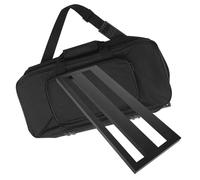 Gatuida Portable Aluminum Guitar Pedal Board with Hollow Design for Easy Connection Effector Stand with Carry Bag for Organized Electric Guitar Effects and Stage Performance