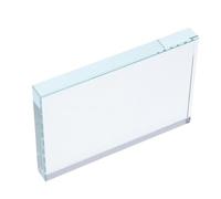 Gatuida Portable Clear Glass Paperweight Square Multi-use Decorative Block for Office Desk Dressmaking Fabric Weight Calligraphy Accessory Lightweight and Transparent Craft Ornament