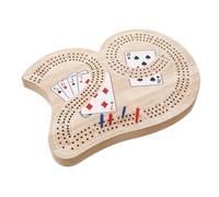Gatuida Portable Cribbage Board Game Set with Unique Scoring Board for Two Players Compact Table Game for Family Night and Social Competition