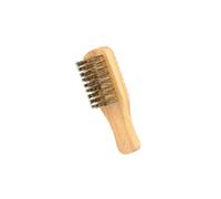 Gatuida Portable Double-sided Bristle Beard Styling Maker for Men with Wooden Handle Groom and Tame Your Beard Easily Grooming Brush for Daily Use