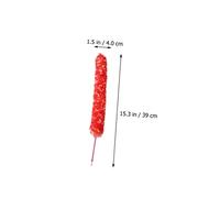 Gatuida Portable Flute Cleaning Brush for Inside Piccolo and Flute Non-slip Hand Grip Scratch-resistant Musical Instrument Accessory in Red