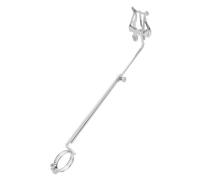 Gatuida Portable Flute Music Lyre Clip Adjustable Silver Marching Band Holder Instrument Accessory Lightweight for Musicians the Go