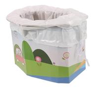 Gatuida Portable Foldable Car Toilet for Lightweight Travel Camping Potty Emergency Outdoor Simple Paper Material Practical Stool and Dustbin Design