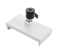 Gatuida Portable Foldable Music Stand Tablet and Phone Holder Clip 4.6 to 10 Inch White Plastic and Metal Clamp for Rehearsal and Music Halls Use