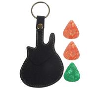 Gatuida Portable Guitar Pick Case with Picks for Acoustic Electric Bass and Ukulele Keychain Holder for Musicians The Go Random Color
