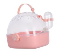 Gatuida Portable Hamster Travel Cage Water Bottle Cute Cage for Hamster Chinchilla Bunny for Outdoor Adventures and Small Pet Care