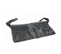 Gatuida Portable Makeup Brush Waist Bag Adjustable Belt Multiple Pocket Photo Studio Purse with Pouches Zippered Compartments Brush Holders for Professional Makeup Artists Black