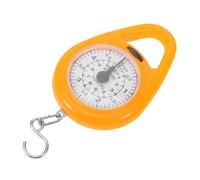 Gatuida Portable Mechanical Spring Scale Compact Handheld Luggage Weight Scale with Hook for Travel Fishing and Small Item Weighing in Bright Orange