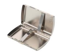 Gatuida Portable Metal Cigarette Case for Outdoor Use, Pocket Holder with Retro Engraved Pattern, Fits 12 Thick Cigarettes, Sturdy Metal Storage Container for Men and Women