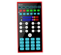 Gatuida Portable Metal Voice Changer Sound Card with Noise Reduction and Reverberation for Live Streaming Phone and Computer Compact Multi-purpose Audio Mixer Compatible with Vlog