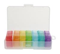 Gatuida Portable Pill Box Storage Container for Daily Medication for Travel and Home Use As Weekly Pill Organiser