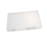 Gatuida Portable Plastic File Container Organizer Lightweight Document Storage Box for Office Home School Meeting Dustproof Holder for Papers Magazines Certificates Professional Desktop