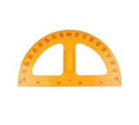 Gatuida Portable Protractor Teaching Tool and Ruler Set for Students and Teachers, Yellow Geometry Drafting Supplies for School and Home Use