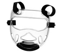 Gatuida Portable Transparent Boxing Face Guard Lightweight Face Protector for Karate Taekwondo Sparring Training with Area Protection and Ear-opening Design
