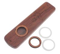 Gatuida Portable Wooden Kazoo Musical Instrument for Beginners Walnut Material Lightweight Kazoo for Guitar Ukulele Keyboard Accompaniment Easy to Play Household Use