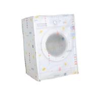 Gatuida Premium Peva Washing Machine Cover with Geometric Patterns Dustproof Protector for Home Use Clothes Dryer Case