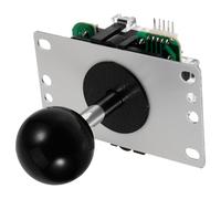 Gatuida Professional Black Arcade Game Joystick Replacement Stick Controller Game Parts for Retro Simulators One-Handed Handle Compatible with Arcade Kits