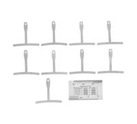 Gatuida Professional Guitar Luthier Tools Iron Rulers for Measuring Neck Flatness String Distance Understring Radius Accurate Repair Maintenance