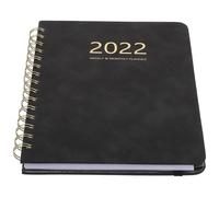 Gatuida PU Leather Pocketbook Notebook for Students and Office Weekly Monthly Planner Diary with Elastic Band Simple Stylish Design Portable for School and Work Use