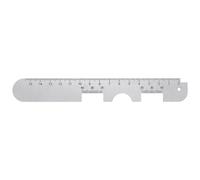 Gatuida Pupil Distance Ruler PD Measurement Tool PD Range Ruler PD Meter Pupil Measurement Tool for Eyeglasses Measuring Device That Changes Shape Eye Tool Eyeglass PD Ruler White Aluminum