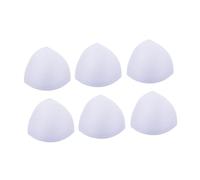 Gatuida Push up Bra Pads Inserts 3 Pairs Sponge Chest Pads Perforated Thick Bottom Thin Top, White Seam-locked, One Size Fits for Sports, Yoga, and Swimwear