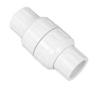 Gatuida PVC Check Valve 32mm White Non-Return Pipe Fitting for Water Flow Backflow Protection Leak-Proof Inline Valve for Plumbing