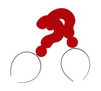 Gatuida Question Mark Shaped Hair Band 2pcs, Novelty Lightweight Headwear for Party and Photo Booth Occasions