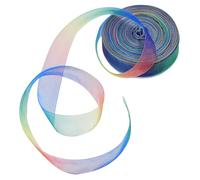 Gatuida Rainbow Satin Chiffon Ribbon Yards Gradient Sheer Decorative Ribbon for Wrapping Wedding DIY Craft Supply Party and Holiday Packaging