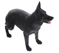 Gatuida Realistic German Shepherd Dog Figurine Miniature Plastic Model for Home Decor Desktop Ornament Teaching Aid Succulent Terrarium Decoration Sturdy Collectible Gift