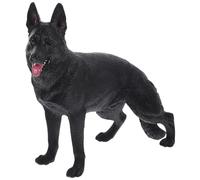 Gatuida Realistic German Shepherd Dog Figurine, Solid Plastic Standing Dog Model Ornament, Lifelike Puppy Animal Figure for Educational Play and Home Decor