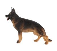 Gatuida Realistic German Shepherd Figurine Miniature Dog Model Puppy Statue Lifelike Shepherd for Imaginative Play and Home Decor