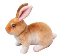 Gatuida Realistic Plush Rabbit for - Soft Brown Sitting Bunny Stuffed Animal - Cute Plush Bunny Gift for and Boys, Birthday Present