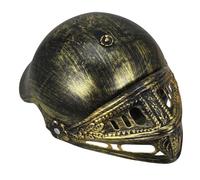 Gatuida Realistic Roman Soldier Helmet Adult Cosplay Headgear Medieval Knight Costume Accessory for Parties and Role Playing Easy to Wear and Maintain Gold Color