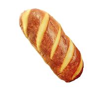 Gatuida Realistic Simulation Bread Shape Throw Pillow Soft Fleece Lumbar Cushion for Sofa Bed Home Decor Vivid Printed Butter Toast Design Washable and Back Support
