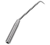 Gatuida Rebar Tie Wire Tool Curved Steel Hook with Non Slip Handle Durable Metal Wire Twisting Tool for Construction Fence Securing and Pull Tie Applications