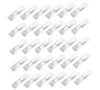 Gatuida Rectangle Snap Hair Clips 100pcs 7cm Iron Diy Hairpin Accessories for Handmade Styling and Crafting