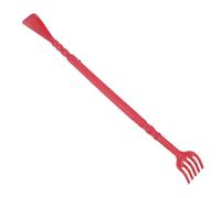 Gatuida Red Hollow Shoe Horn with Massage Claw, Lightweight Pp Shoe Horn Tool Featuring Ergonomic Design to Reduce Bending, for Home and Office Use by Families the Aged