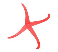 Gatuida Red Plastic Bent Leg Ruler Tool for Pottery and Clay Sculpting Plastic Crafting Gauge for Accurate Inner and Outer Dimension Measurement Portable Modeling Equipment for Efficient