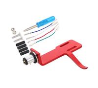 Gatuida Red Turntable Headshell Cartridge Mount Secure Wiring Holder for Record Players Compatible Standard Headshell Replacement with Quick Installation