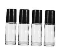 Gatuida Refillable Roller Bottles 4pcs 30ml Glass Essential Oil Bottles Leak-resistant for Body Lotion