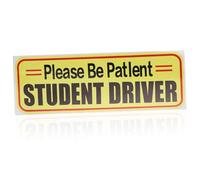 Gatuida Reflective Student Driver Sticker Magnetic Car Sign Rubber Magnet Reusable Vehicle Warning Decal for Drivers Beginner