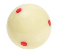 Gatuida Regulation White Cue Ball with Embedded Dots for Billiard Training Phenolic Resin Construction Scratch and Impact Resistant Suitable for Snooker and Pool Practice Game and Sports