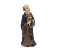 Gatuida Religious Priest Model Religious Figurine Decor for Sand Table Micro Landscape Resin Desktop Ornament Tiny Priest Figure for Church Home Garden Sculpture Decoration