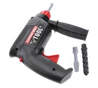 Gatuida Repairing Tool with Manual Drill and Drill Bits Black Simulation Maintenance Tools for Hands Learning and Imaginative Play