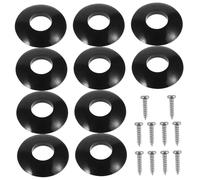 Gatuida Replaceable Guitar Tuner Washer with Screws Small Guitar Spacer for Ukulele and Acoustic Tuning Pegs for Improved Sound and Playability Black