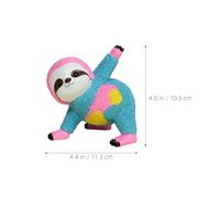 Gatuida Resin Sloth - Outdoor Multicolor Yoga Sloth Sculpture Resin Statue - Garden Animal Figurine For Home Party Patio Planter Pot Festive