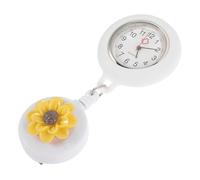 Gatuida Retractable Nurse Pocket Watch with Flower Design Portable Clip Fob Watch for Medical Staff Doctors and Students Safe Material Practical Healthcare Professionals