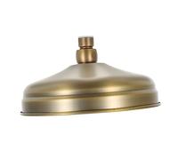 Gatuida Retro Copper Rain Shower Head Large Overhead Bathroom Sprayer Waterfall Outlet Easy Install Clogging for Relaxing Bathing Experience